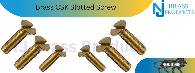 Brass Csk Slotted Screw