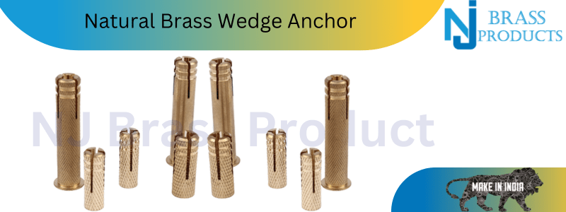 Natural Brass Wedge Anchor