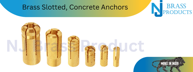 Brass Slotted, Concrete Anchors